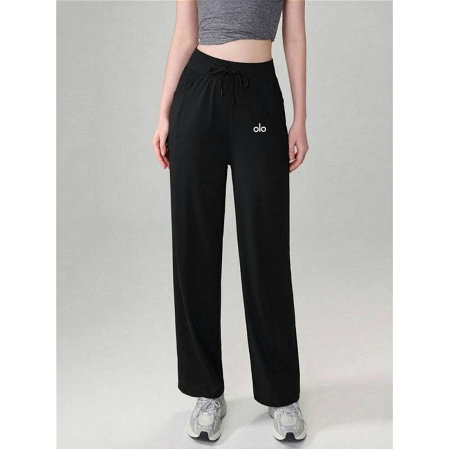 美国NOMALO春秋运动休闲瑜伽筒裤美国长裤裤女高腰健身垂宽松感直