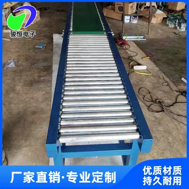滚筒输送机快递物流分拣线手推无动力不锈钢滚筒输送线