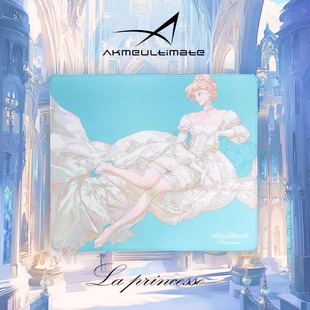 中性偏滑 AkmeUltimate AMU 公主 井上底膠特織亂紋電競鼠標墊