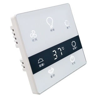 单火线智能触摸屏浴霸开关风暖五合一通用86面板带夜视背光呼吸灯