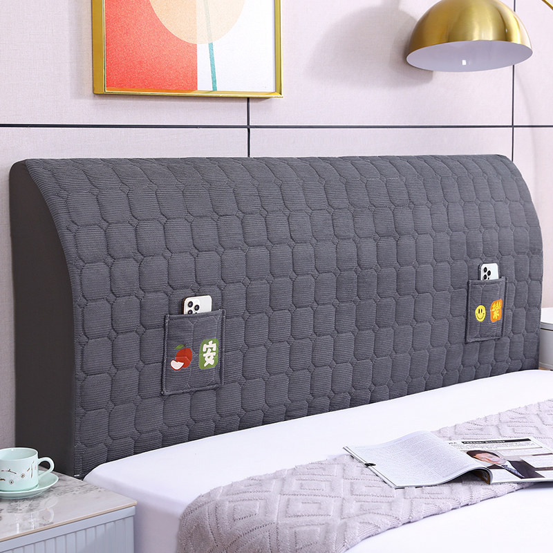 精选床头套罩2023新款简约靠垫通用加厚软包靠背夹棉全包防尘罩床,居家布艺,床头罩,淘宝优惠券,粉丝福利购,淘宝优惠卷