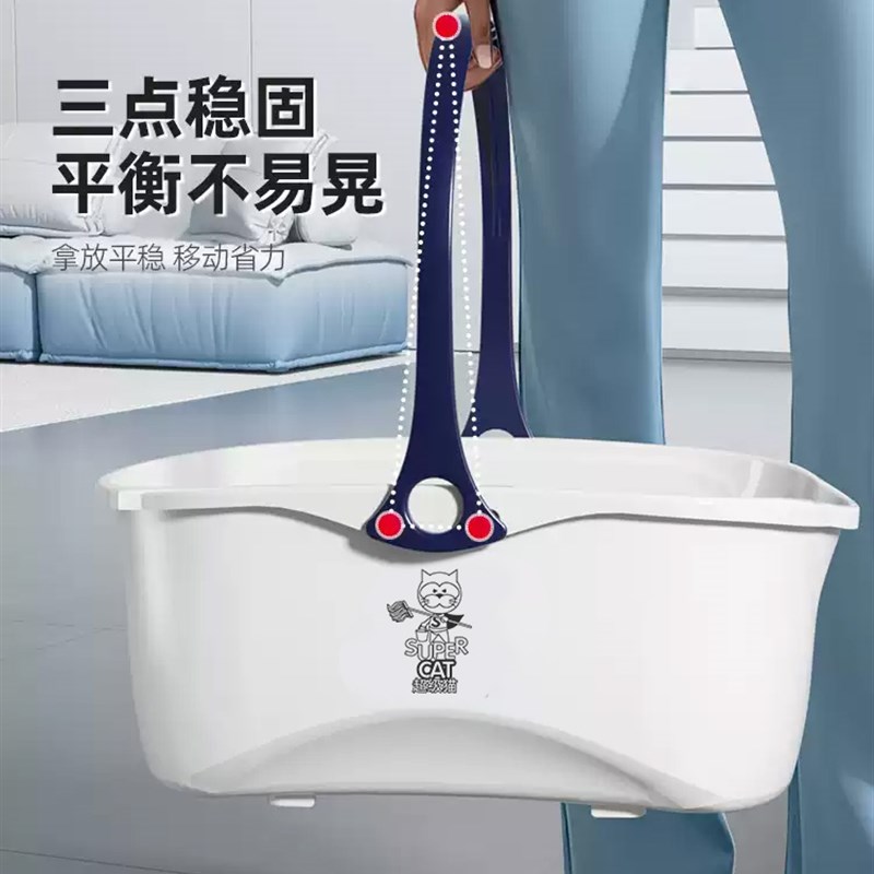 洗涤拖把桶长方形家用扁平海绵拖把单桶拖把桶拖把桶加厚耐用拖把