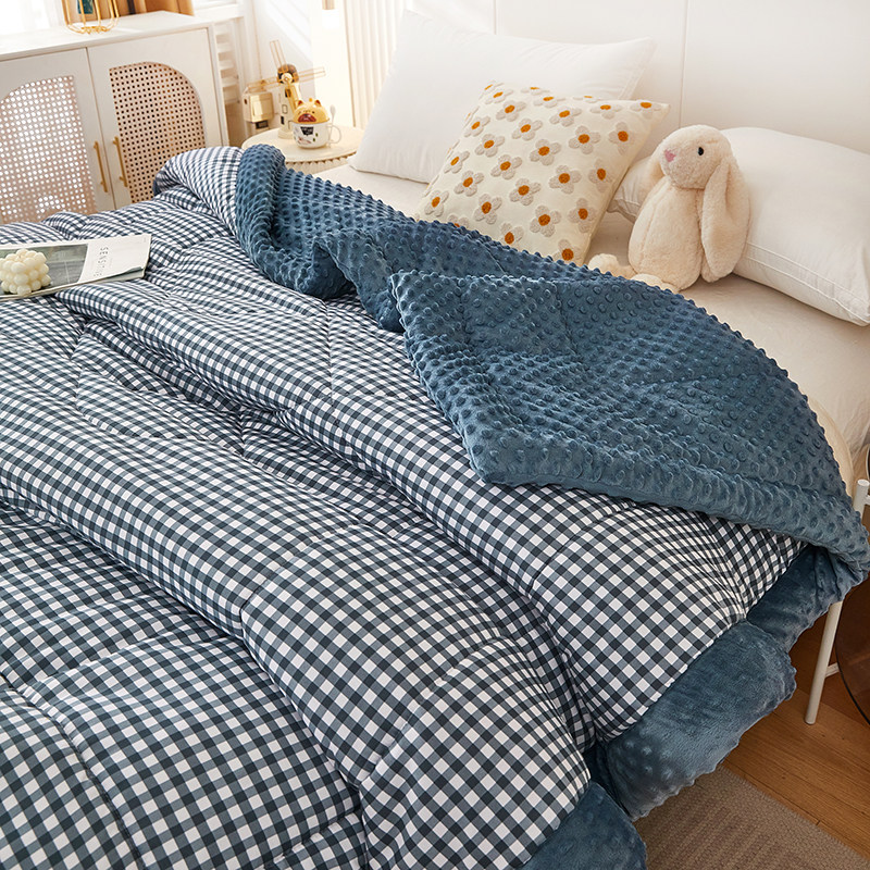 豆豆被2023新款冬季绒被子加厚棉被被芯单双人成人春秋被四季通用,床上用品,化纤被,淘宝优惠券,粉丝福利购,淘宝优惠卷