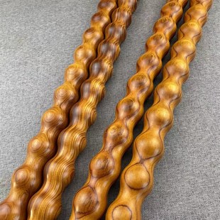 黄花梨葫芦棍擀筋棒肩颈全身通用打棍实木敲打棒打棍按摩棍把玩棍