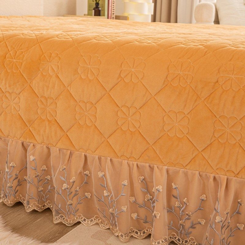 韩版公主风宝宝绒夹棉床盖A类婴儿绒加厚床罩床单冬季保暖三件套,床上用品,床盖,淘宝优惠券,粉丝福利购,淘宝优惠卷