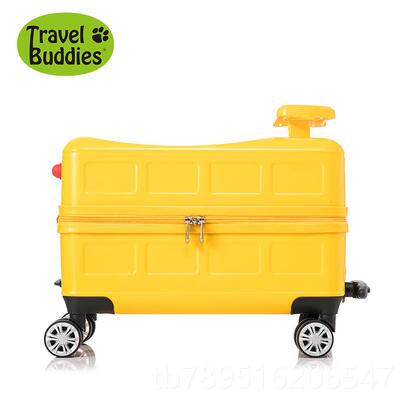 高档美国ravel儿 buddies童静拉杆箱宝宝可坐可骑时尚万向轮t音行