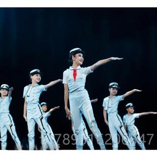 高档青春舰行舞蹈服海军风童演出童心向党少年壮志强儿国服我表有