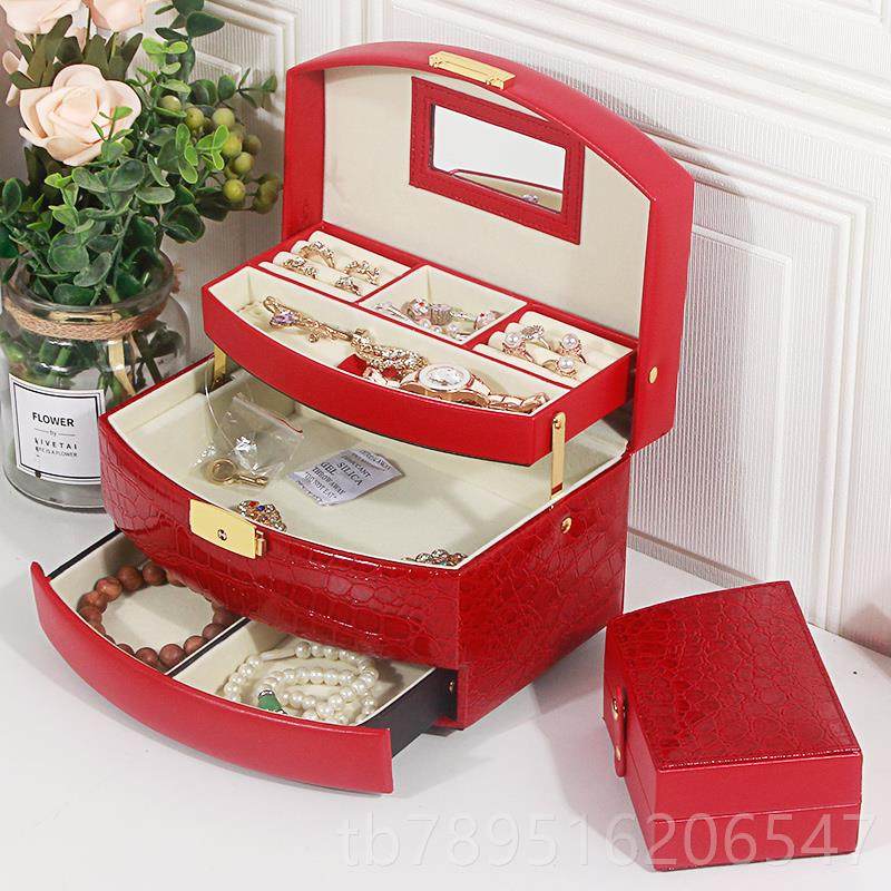 高档带锁饰首盒公主欧式韩国质收纳手饰品盒木化妆珠盒宝盒礼物女,饰品/流行首饰/时尚饰品新,首饰盒,淘宝优惠券,粉丝福利购,淘宝优惠卷