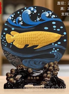 高档活炭雕柜工艺品电视柜玄性关摆件客酒厅新房新家居装饰品乔迁