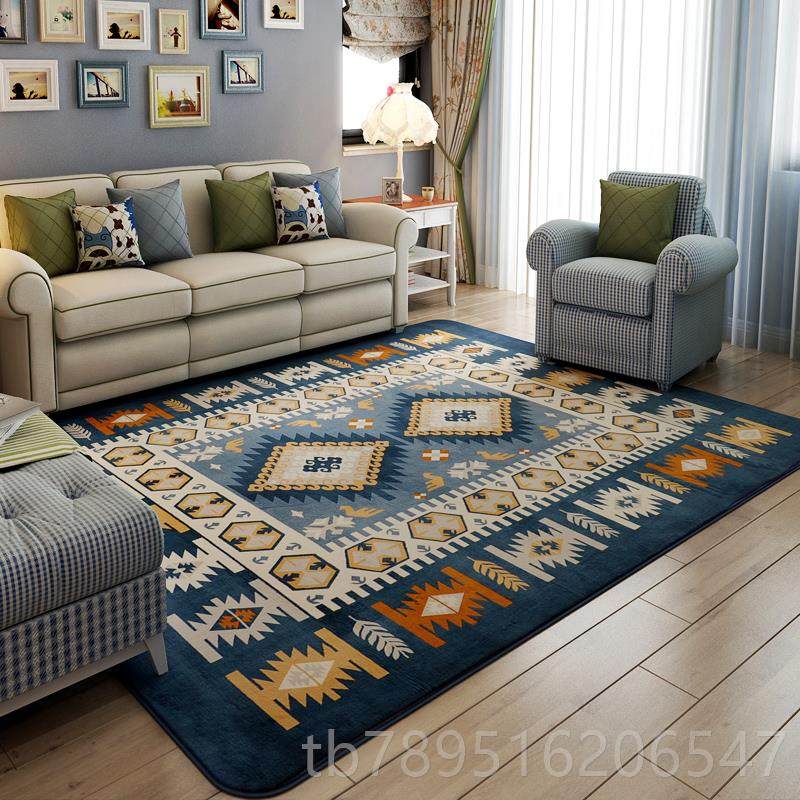 高档茶地中地毯客厅大面垫积蓝色几毯可擦洗块海毯床边毯家用地卧,居家布艺,地毯,淘宝优惠券,粉丝福利购,淘宝优惠卷