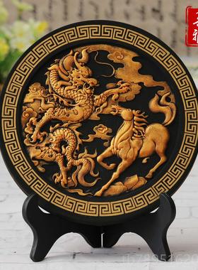 高档活性炭雕工艺品创意办公饰室件书房客厅家居摆酒柜书摆架装品