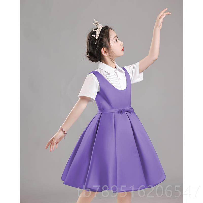 高档儿童合唱出童女团体诗歌朗诵表演服装服主持人演讲礼服夏季紫,童装/婴儿装/亲子装,儿童礼服,淘宝优惠券,粉丝福利购,淘宝优惠卷