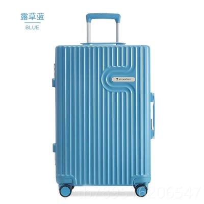 高档u万niwalker行李女纯PC铝框拉杆箱韩版轻小清新便向轮箱旅行