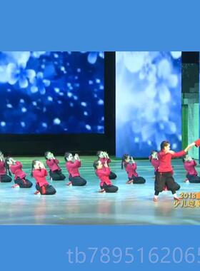 高档九儿演出服女儿童红高同款衣服国中风红色粱村姑剧古话典舞蹈