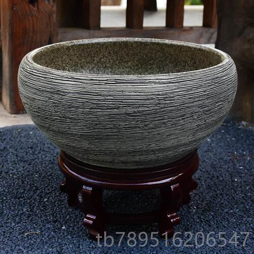 高档景德镇陶瓷鱼缸养鱼盆古典乌龟缸大用家金鱼缸客厅特号缸鱼养