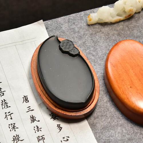 高档高档歙砚端砚天然原石清仓老鳝坑鱼黄古济源坑黄鱼书法国画研