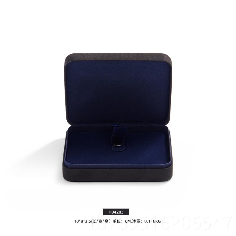 高档凡FAN西X超纤戒指盒首盒手链饰吊坠I项链盒礼赠首饰包装盒礼