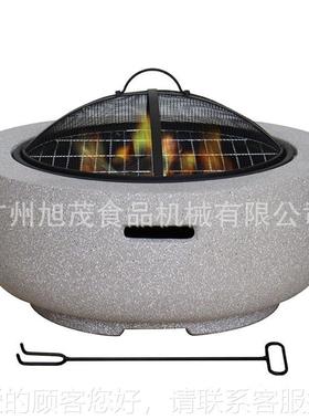 ireB pits火盆炉烧烤炉户外BQ grill烤xm-KM006便携式家用f庭院取