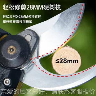 电动枝剪锂电果花树剪刀苹果采果器充摘修ZEE电式无刷园艺修树枝