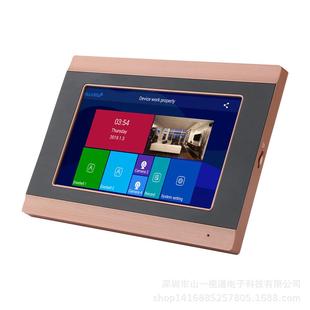 7寸网络无可线WIFISY710G01视对讲讲门铃指纹人识别高清视脸频楼