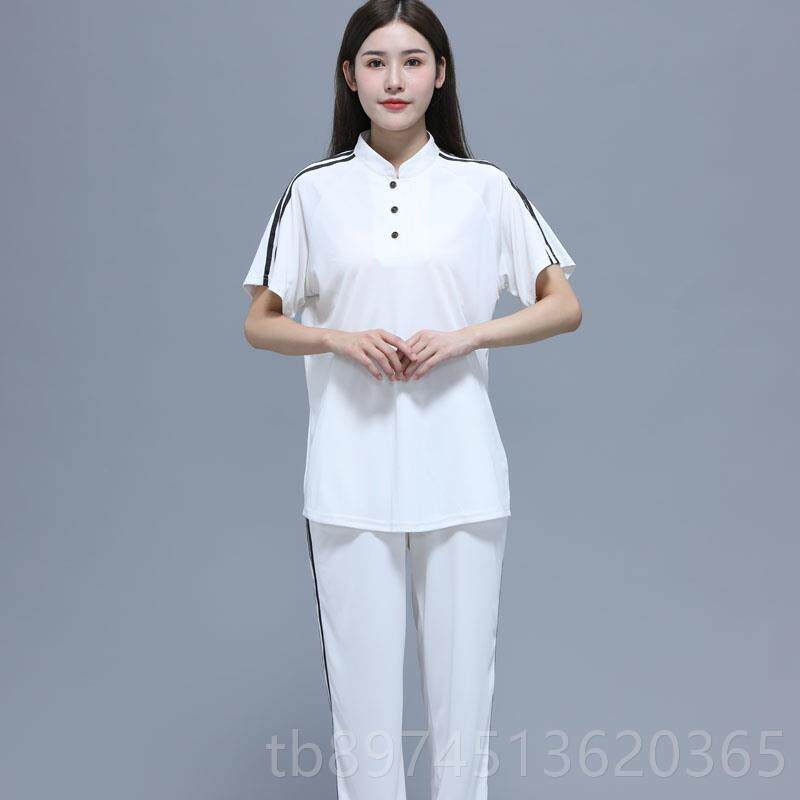 正品太极服男女短装袖T恤练功服极太拳套夏季新款飘逸武服术表演