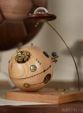 正品min送旅行者/木工坊原木摆件宇宙太空星球创i生日男生科幻礼