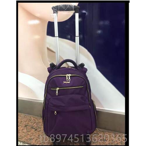 正品新品时尚拉风旅彩拉杆包肩背包男女大容量防水超轻双行李行箱