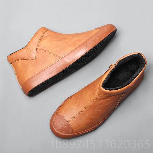 正品鞋子男高鞋冬季鞋潮鞋男士帮休闲皮鞋韩版潮流百搭板马男丁靴