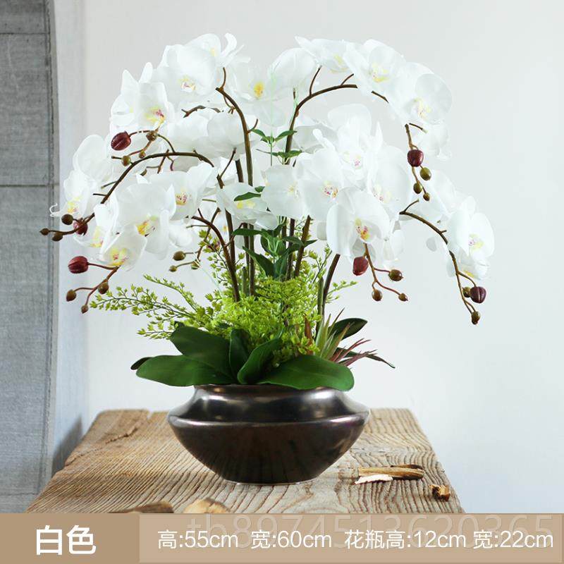 正品档蝴蝶花兰真花花艺摆件套装绢花花卉中假式保湿装饰花客厅,家居饰品,仿真花/假花,淘宝优惠券,粉丝福利购,淘宝优惠卷