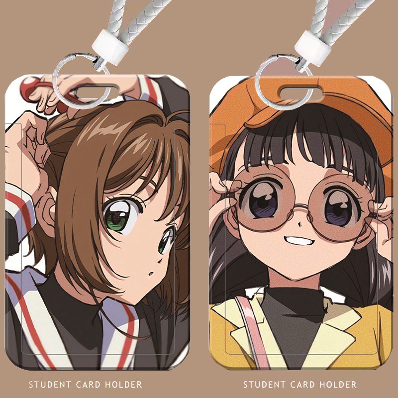 ins滑盖卡套哪吒校园卡学生饭卡工作厂牌校园公交保护套门禁卡水卡带挂绳钥匙扣保护套厂牌套校牌定制