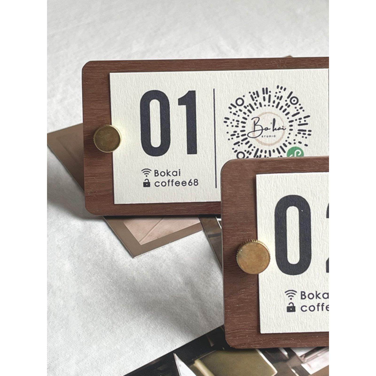 创意立式点餐提示纸桌号牌商家扫码下单实木小程序二维码展示牌,文具电教/文化用品/商务用品,桌牌/台牌,淘宝优惠券,粉丝福利购,淘宝优惠卷