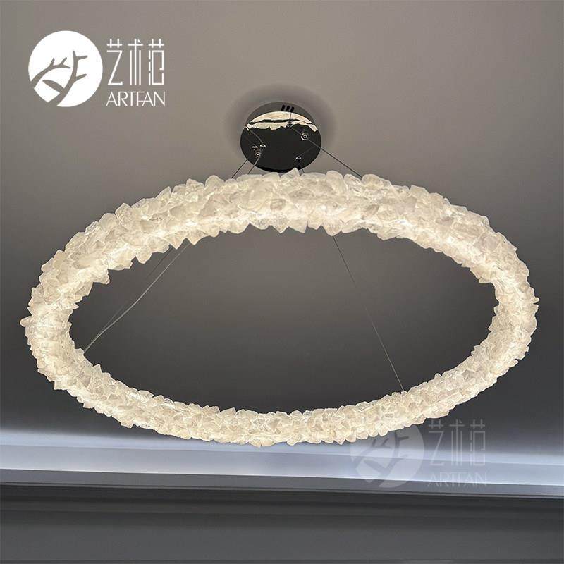 轻奢水晶客厅吊灯高级别墅卧室饭厅高端法式天然水晶灯艺术灯具,家装灯饰光源,客厅吊灯,淘宝优惠券,粉丝福利购,淘宝优惠卷