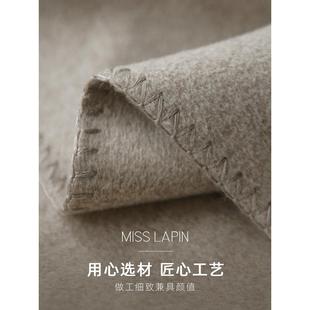 澜品纯色精品毛呢沙发毯子羊毛质感毛毯盖毯午睡毯床尾毯轻奢披毯
