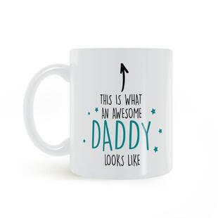 awesome daddy mug 了不起的爸爸马克杯父亲节送水杯陶瓷