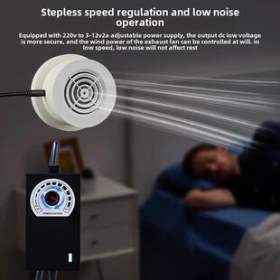 空调孔排气扇小孔迷你室内新风系统小型换气扇强力静音卧室排风扇