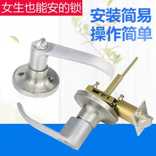 球形门锁三杆式门锁 铝合金门锁塑钢门锁彩钢门锁 执手锁三杆锁