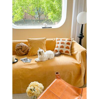 Manyuejia Scandinavian防水雪尼尔沙发套加厚一体式沙发套防滑全