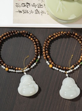 云上叙28 DS16414-和田玉吊坠-多样性发其一-50*46*12mm（甄选）