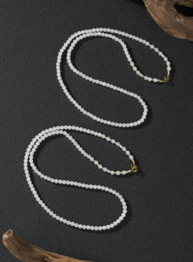 云上叙3 DS95728 和田玉项链-多样性发其一-约4mm（甄选）