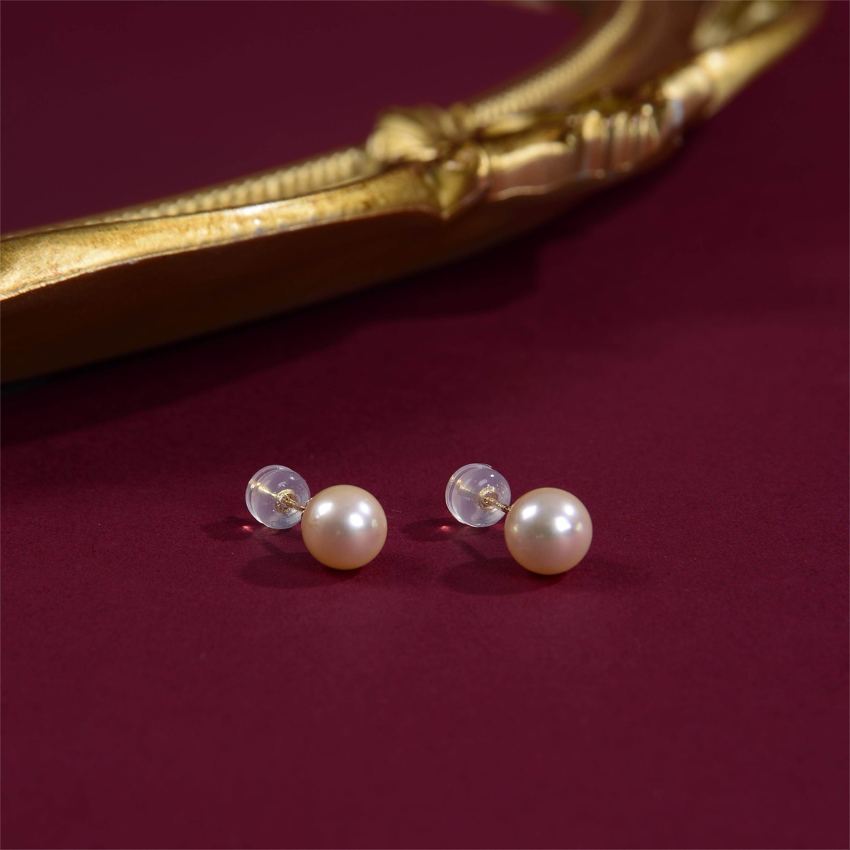 云上叙20 DS11168-18k金镶嵌珍珠耳钉 -多样性发-5.8mm+（甄选）,珠宝/钻石/翡翠,耳饰,淘宝优惠券,粉丝福利购,淘宝优惠卷