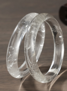 云上叙白水晶手镯-多样性发一件V08148-E- 11*7.5mm(商城）