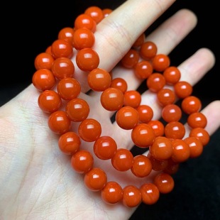 多样性发一件 南红单圈手串 9mm V0990 商城 云上叙