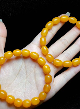 云上叙2 DS98342 蜜蜡枣珠单圈手串-多样性发其一-7*10mm（甄选）