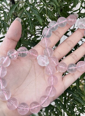 云上叙14 DS65386 粉水晶DIY单圈手串-多样性发其一-13m（甄选）