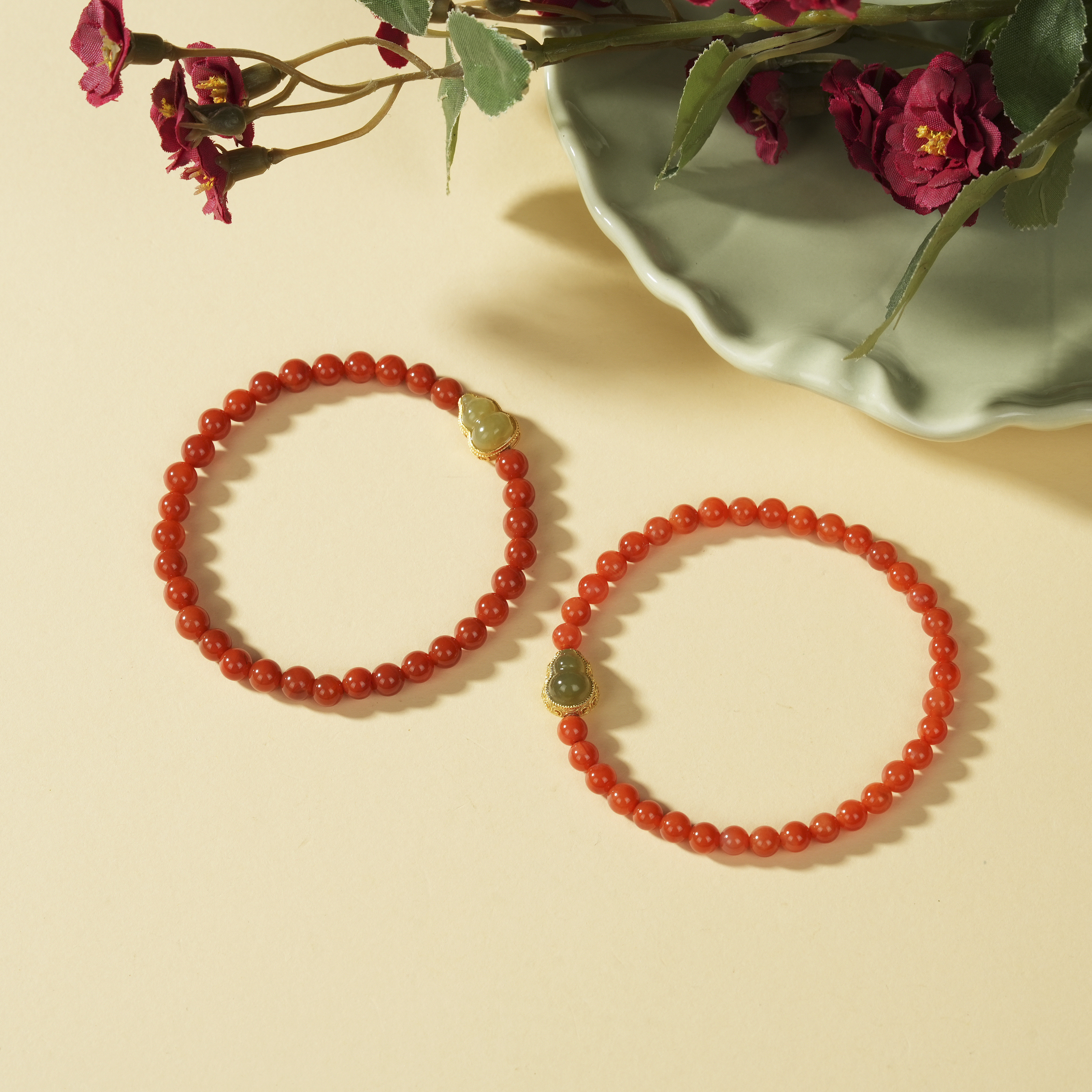 云上叙25 DS22517-南红DIY单圈手串-多样性发一件-4.5mm（甄选）,饰品/流行首饰/时尚饰品新,手饰/手串,淘宝优惠券,粉丝福利购,淘宝优惠卷