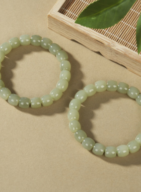 云上叙16 DS31390-和田玉单圈手串-多样性发一件-约10mm（甄选）