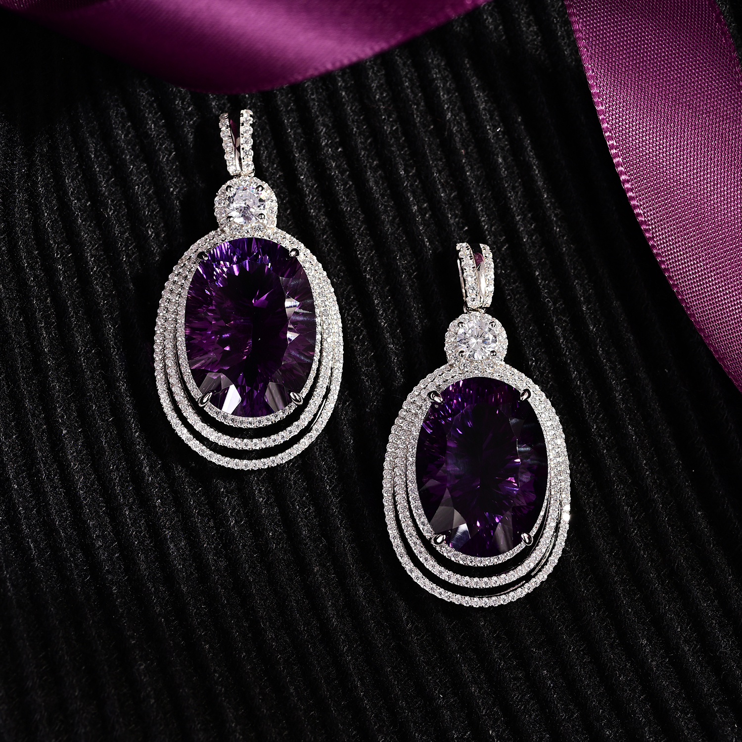 云上叙紫水晶吊坠23ct-21*15*10mm多样性发一件V10252-E（商城）