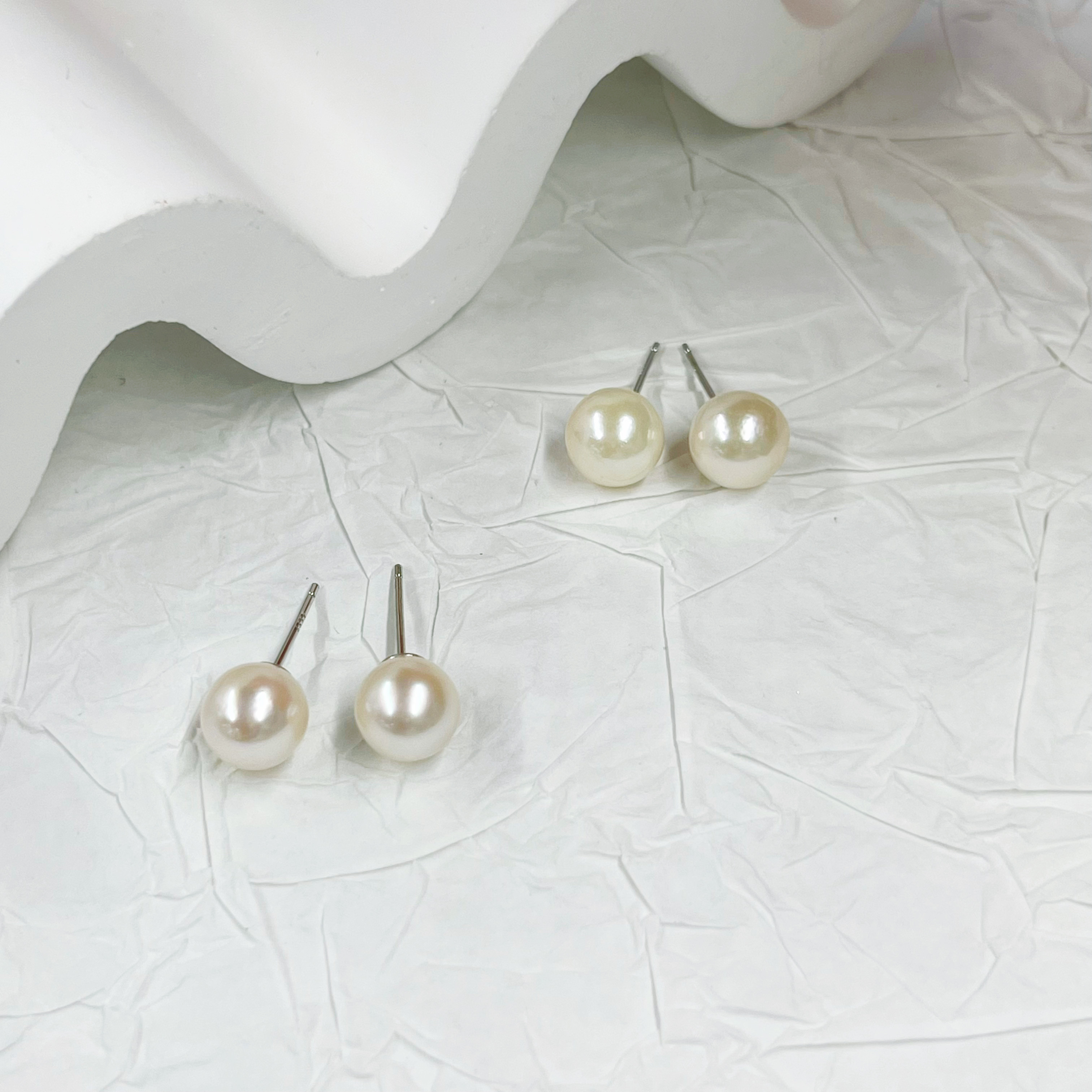 云上叙19 DS18731 S925银镶嵌海水珍珠耳钉-6.5mm（甄选）,珠宝/钻石/翡翠,耳饰,淘宝优惠券,粉丝福利购,淘宝优惠卷