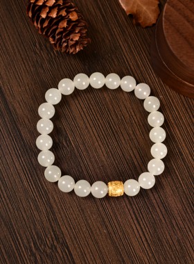 云上叙14 DS80513 -和田玉单圈手串-多样性发一件-7.5mm（甄选）