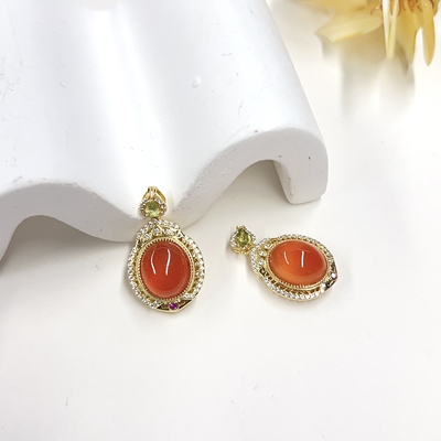 云上叙20 DS28250 南红吊坠-多样性发一件-11x9mm（甄选）